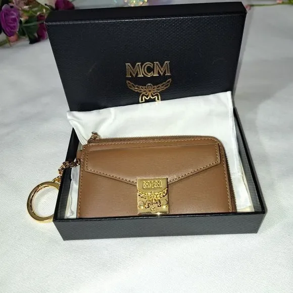 Authentic New MCM Tracy Zip Card Case in Spanish Leather - Picture 14 of 16